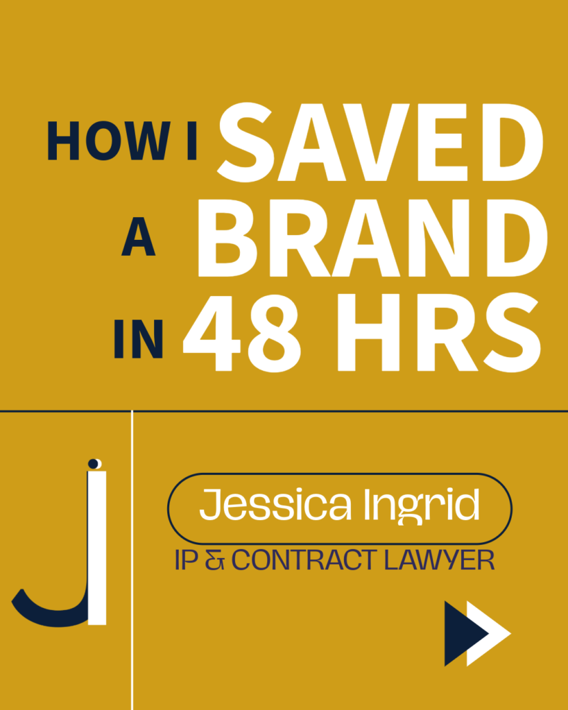 Intellectual Property Contract How I Saved a Brand In 48hrs. Jessica Ingrid Law