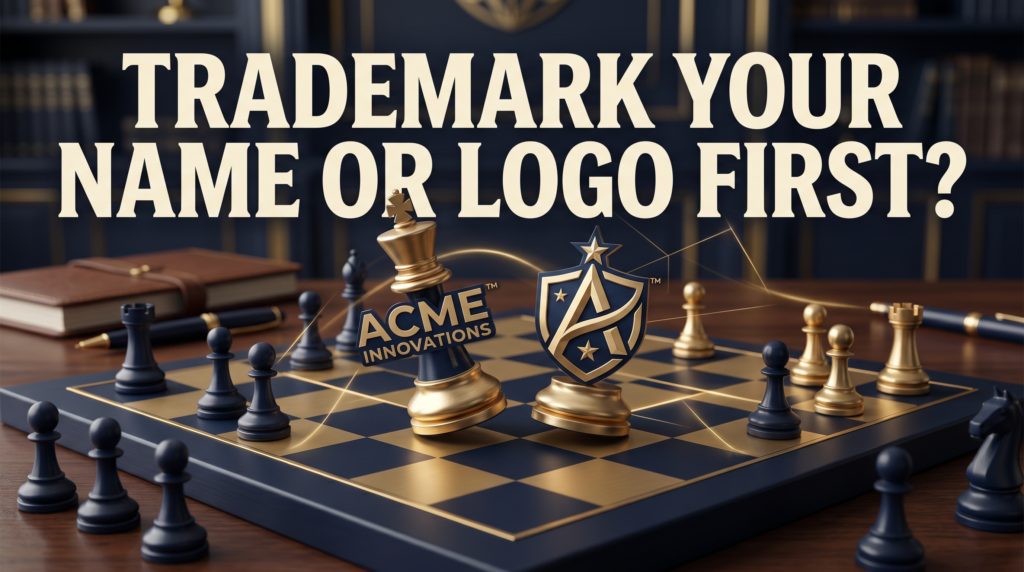 TRADEMARK YOUR NAME OR LOGO FIRST?